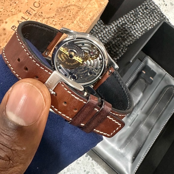 Baltic MR01 silver Roulette dial - Picture 4 of 10